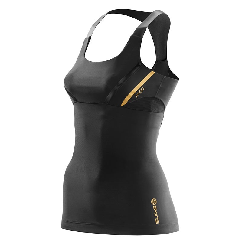 A400 GOLD TANK TOP WOMEN BLACK/GOLD
